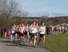 Start of the senior mens Royal Signals Road Relay, Hetton Lyons Park.